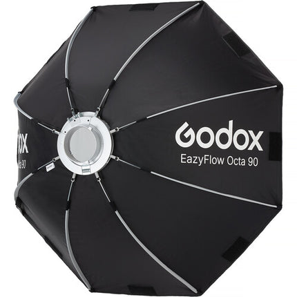 Godox EazyFlow Octa 90 Softbox Plegable 90 cm Profundidad 41 cm con Anillo Bowens y Difusores