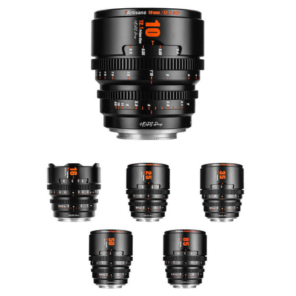 7Artisans Hope S35 Cine Kit de 6 lentes Sony E F2.1 10-85mm cine estándar
