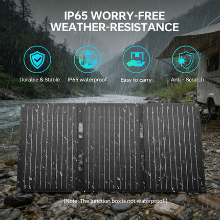 Voltrable Panel Solar Plegable 30W IP65 USB-C USB-A 23% Eficiencia