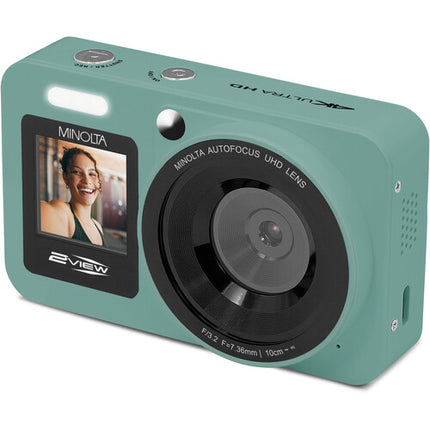 Minolta 2VIEW MND33 Cámara Digital Dual Pantalla 64MP Zoom 18x 32GB