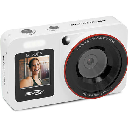 Minolta 2VIEW MND33 Cámara Digital Doble Pantalla 64MP 18x Zoom 32GB