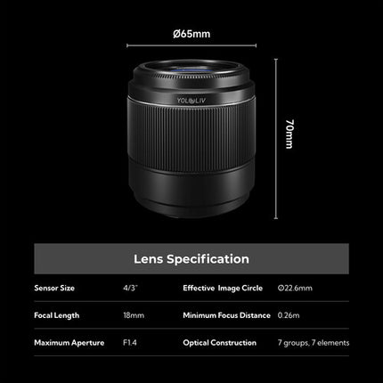 YoloLiv YoloCam S7 Cámara de Streaming UHD 4K60 con Lente 18mm f1.4