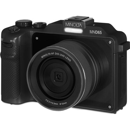 Minolta MND65 Cámara Digital Selfie 56MP Zoom 18x Monitor 3" 32GB