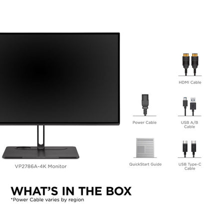 ViewSonic ColorPro VP2786A-4K Monitor 27" UHD 4K USB-C 90W