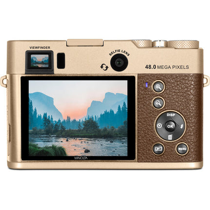 Minolta MND70 Cámara Digital 48MP Zoom 16x Pantalla 2.8" Incluye microSD 32GB