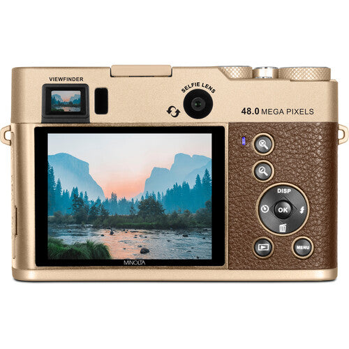 Minolta MND70 Cámara Digital 48MP Zoom 16x Pantalla 2.8" Incluye microSD 32GB