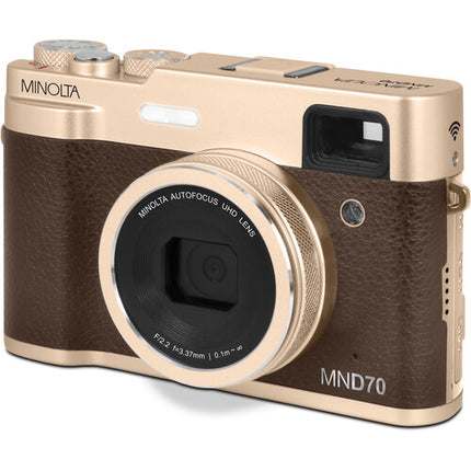Minolta MND70 Cámara Digital 48MP Zoom 16x Pantalla 2.8" Incluye microSD 32GB