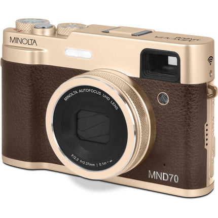 Minolta MND70 Cámara Digital 48MP Zoom 16x Pantalla 2.8" Incluye microSD 32GB