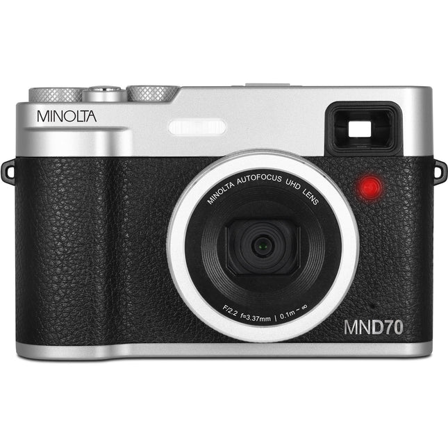 Minolta MND70 Cámara Digital 48MP Zoom 16x Pantalla 2.8" Incluye microSD 32GB