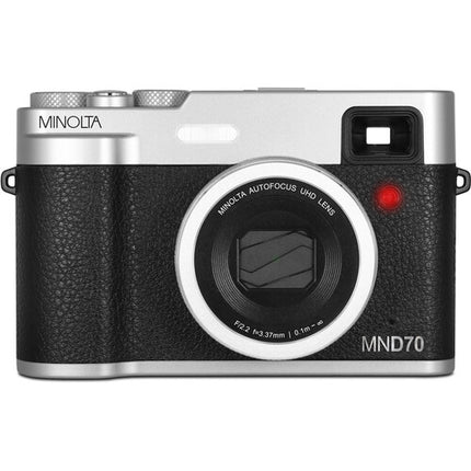Minolta MND70 Cámara Digital 48MP Zoom 16x Pantalla 2.8" Incluye microSD 32GB