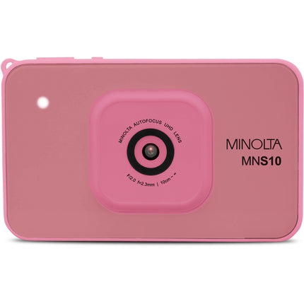 Minolta MNS10 Cámara Digital Rosa 48MP 4K Vídeo 2.9" LCD microSD 32GB