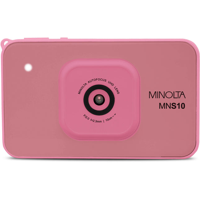 Minolta MNS10 Cámara Digital Rosa 48MP 4K Vídeo 2.9" LCD microSD 32GB