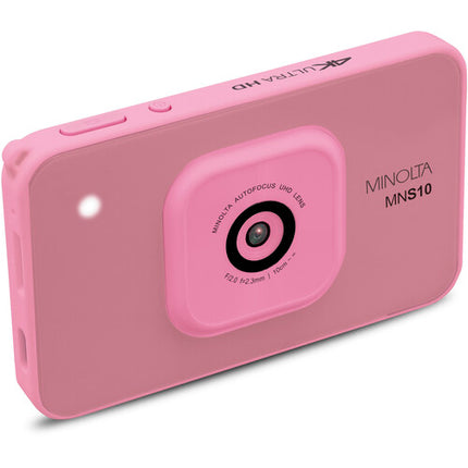 Minolta MNS10 Cámara Digital Rosa 48MP 4K Vídeo 2.9" LCD microSD 32GB