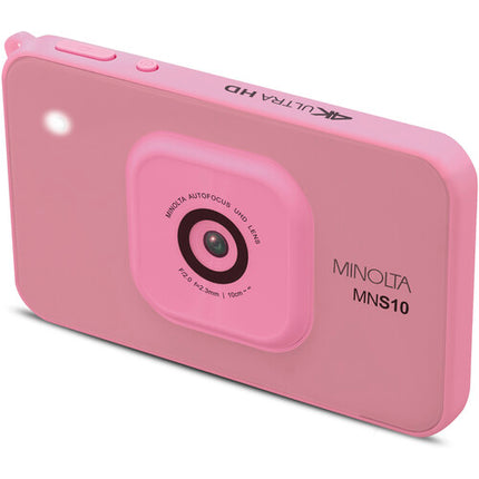 Minolta MNS10 Cámara Digital Rosa 48MP 4K Vídeo 2.9" LCD microSD 32GB
