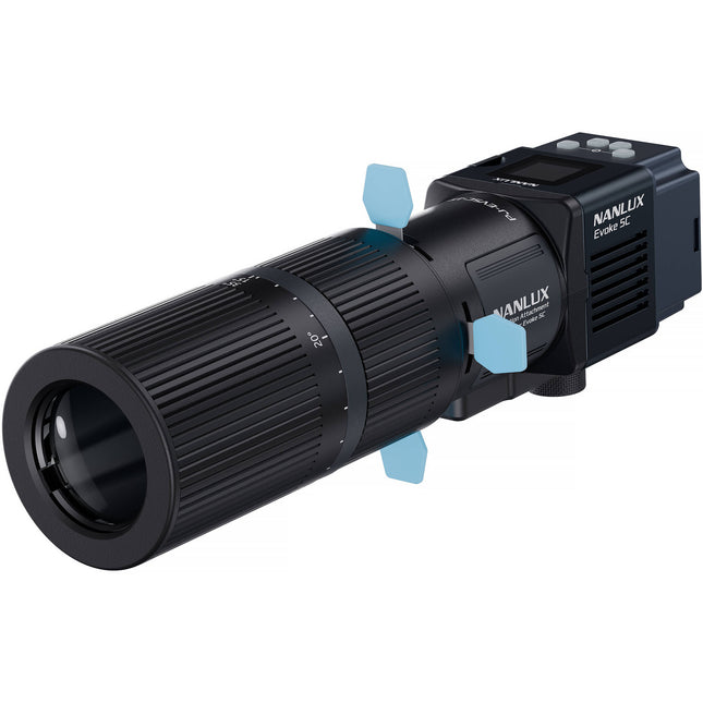 Nanlux Magnetic Projection Attachment Lente de Proyección 15-35° para Evoke 5C con Zoom y Anillo de Enfoque