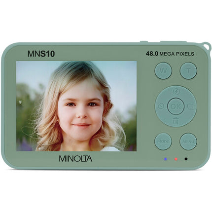 Minolta MNS10 Cámara Digital Ultra Delgado 48MP 4K Video 32GB