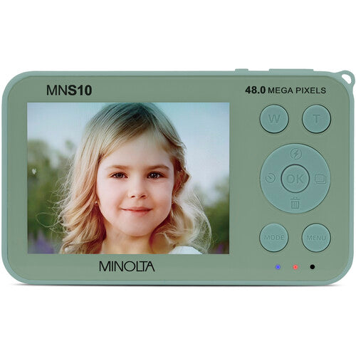 Minolta MNS10 Cámara Digital Ultra Delgado 48MP 4K Video 32GB