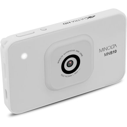 Minolta MNS10 Cámara Digital Blanca 48MP 4K Video 32GB microSD