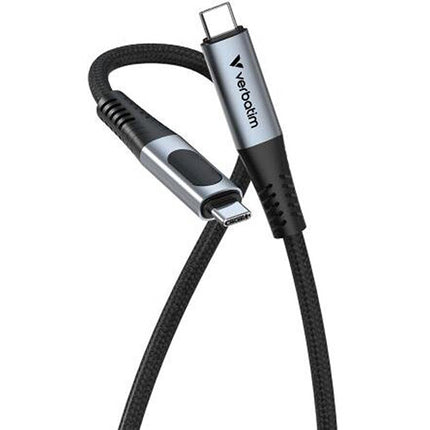 Verbatim Cable USB4 240W con Display LED 1.2 m 40 Gb/s Power Delivery