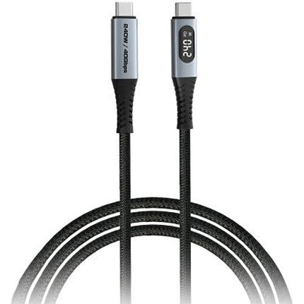 Verbatim Cable USB4 240W con Display LED 1.2 m 40 Gb/s Power Delivery