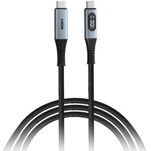 Verbatim USB-C 2.0 Cable de carga 100W con pantalla LED 1.2 m reforzado