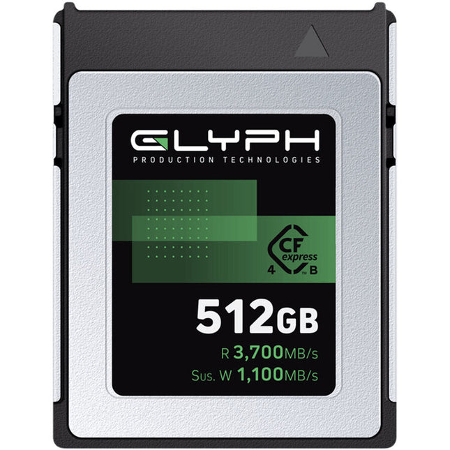 Glyph Technologies 512GB Capture+ Tarjeta de Memoria CFexpress 4.0 Tipo B 3700 MB/s lectura 1300 MB/s escritura