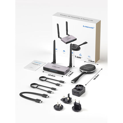 Lemorele G50R20 Sistema de Transmisión HDMI 4K Wireless 164 pies 4K30