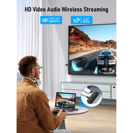 Lemorele P20 Sistema Inalámbrico HDMI 1080p60 50m con Transmisor y Receptor