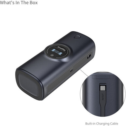 SmallRig Cargador de Banco de Energía para Baterías Canon LP-E6P 13600mAh 2 Bahías con Pantalla