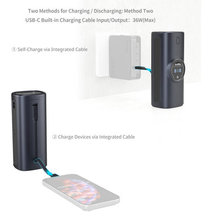 SmallRig EN-EL15C Power Bank Estuche Cargador 13600mAh Dos Bahías