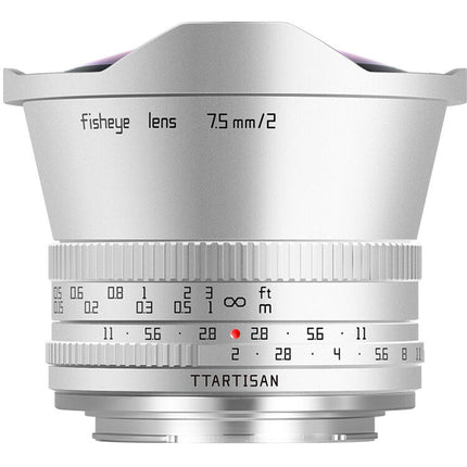 TTArtisan 7.5mm f/2 Objetivo Ojo de Pez APS-C con enfoque manual y parasol integrado