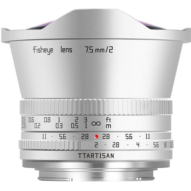 TTArtisan 7.5mm f/2 Objetivo Ojo de Pez APS-C con enfoque manual y parasol integrado