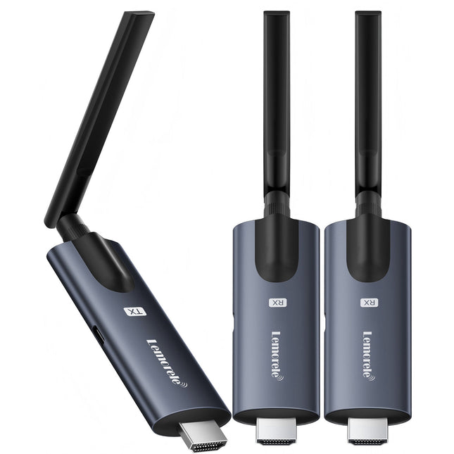 Lemorele R1010 Sistema inalámbrico HDMI 1 TX 2 RX alcance 200m resolución 1080p60
