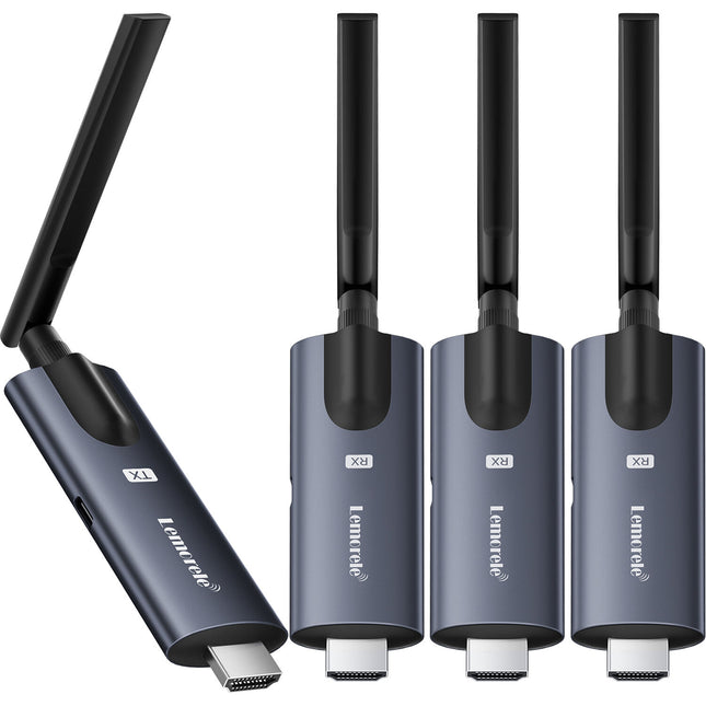 Lemorele R1030 Sistema inalámbrico HDMI 1 TX 3 RX 656 pies 1080p60