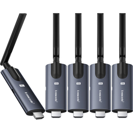 Lemorele R1040 Sistema Inalámbrico HDMI Video 1 TX 4 RX 1080p60 Alcance 200m
