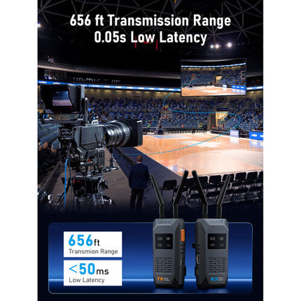 Lemorele R1100 Sistema de Transmisión de Video Inalámbrico Alcance 200 m Resolución 1080p60