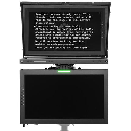 ikan Aura Professional 21" teleprompter PTZ con monitores 1920x1080 1000 cd/m² y vidrio 65/35