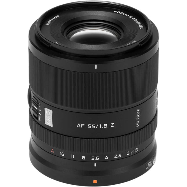 Viltrox 55mm f1.8 EVO Lente para Nikon Z Full Frame F1.8-16 Distancia 16.9"