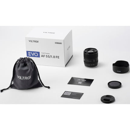 Viltrox 55mm f1.8 EVO Objetivo Sony E Full Frame Abertura f1.8