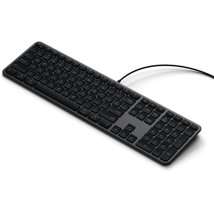Teclado con Cable Satechi Slim LX3 USB-C Adaptador USB-A Diseño Delgado