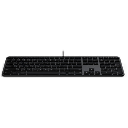 Teclado con Cable Satechi Slim LX3 USB-C Adaptador USB-A Diseño Delgado