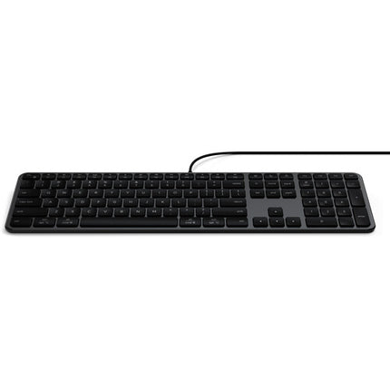 Teclado con Cable Satechi Slim LX3 USB-C Adaptador USB-A Diseño Delgado