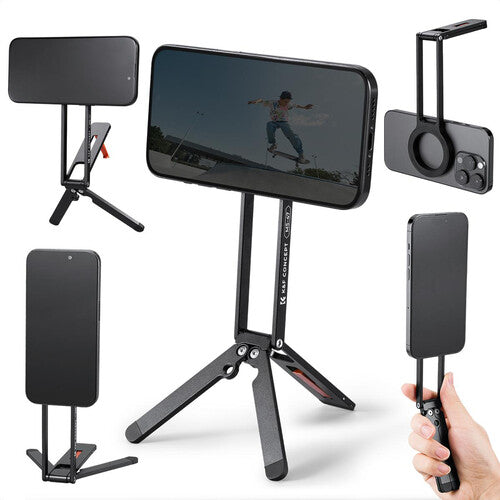 K&F Concept MS-47 Soporte Trípode Magnético para Teléfono con Montura 1/4"-20 y Giro 360°