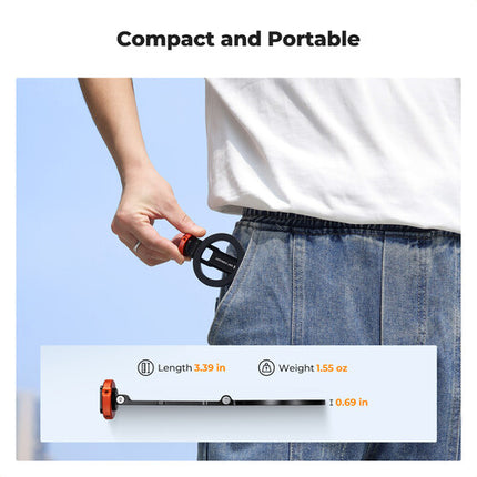K&F Concept MS-61 Soporte Magnético para Móvil con Cold Shoe Giratorio 360° y Capacidad 1.1 lb