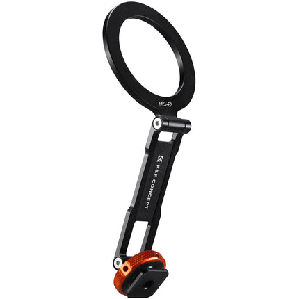K&F Concept MS-61 Soporte Magnético para Móvil con Cold Shoe Giratorio 360° y Capacidad 1.1 lb