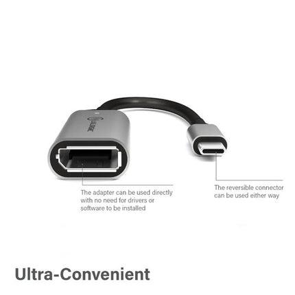 ALOGIC Ultra Adaptador USB-C a DisplayPort 4K 60 Hz 15 cm