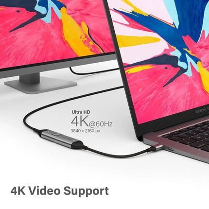ALOGIC Ultra Adaptador USB-C a DisplayPort 4K 60 Hz 15 cm