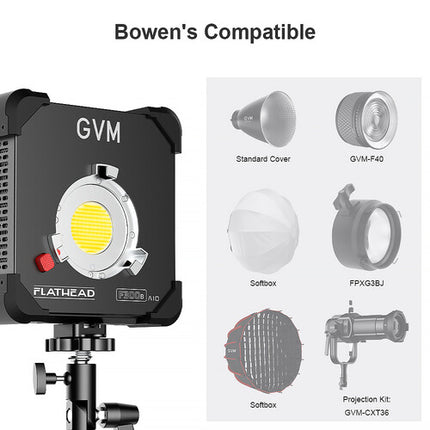 GVM F300B AIO Monolight LED Bicolor 12300 Lux 2700-6800K Con Bolsa