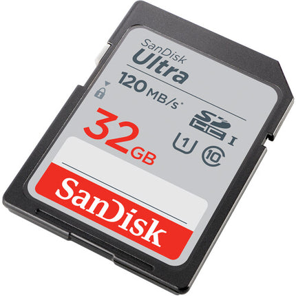 SanDisk 32GB Ultra UHS-I SDHC Tarjeta de Memoria 2-Pack 120 MBs
