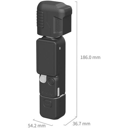SmallRig Funda de Silicona para Cámara DJI Osmo Pocket 4 con Protector de Pantalla y Correa de Muñeca